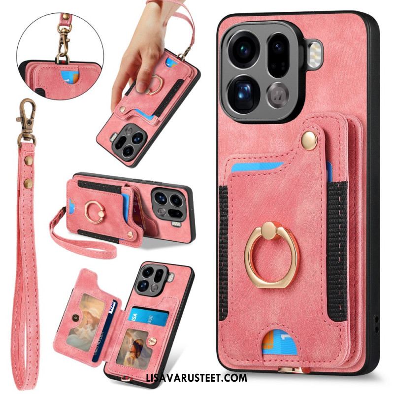 Kuori Oppo Find X9 Pro 5g Retrotyylinen Rfid-korttikotelo