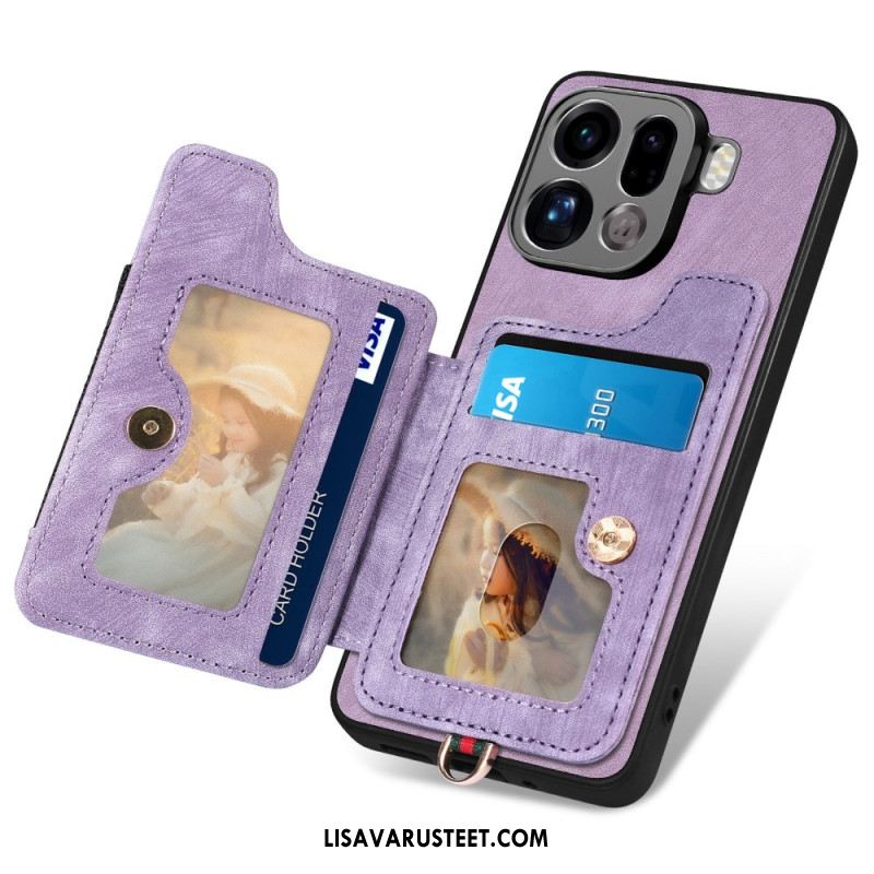 Kuori Oppo Find X9 Pro 5g Retrotyylinen Rfid-korttikotelo