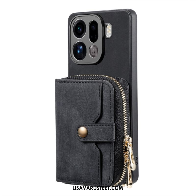 Kuori Oppo Find X9 Pro 5g Vetoketjullinen Korttikotelo Ja Olkahihna Suojakuori