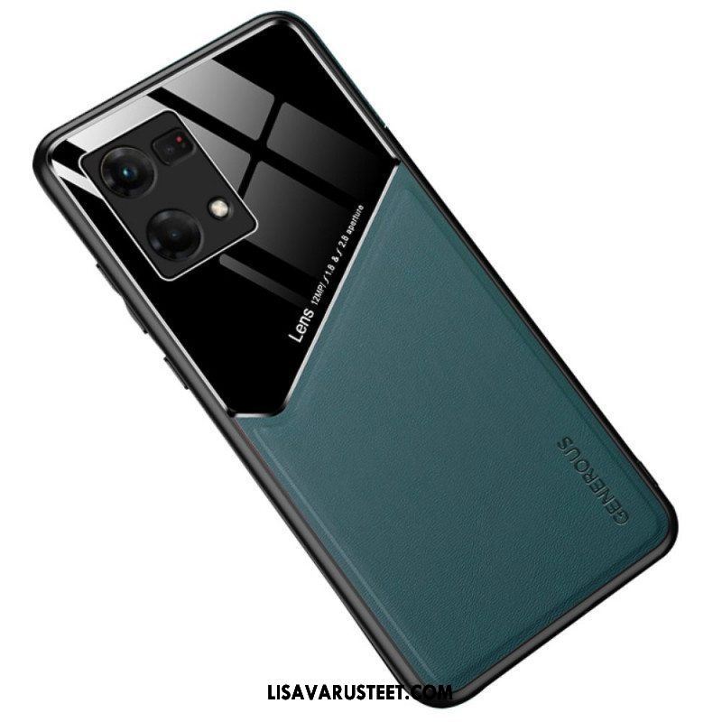 Kuori Oppo Reno 7 Ensiluokkainen Keinonahka