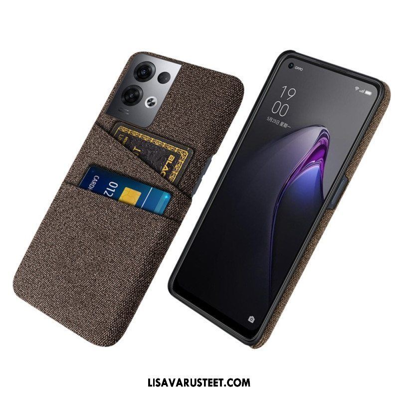 Kuori Oppo Reno 8 Pro Korttipidikkeen Kangas