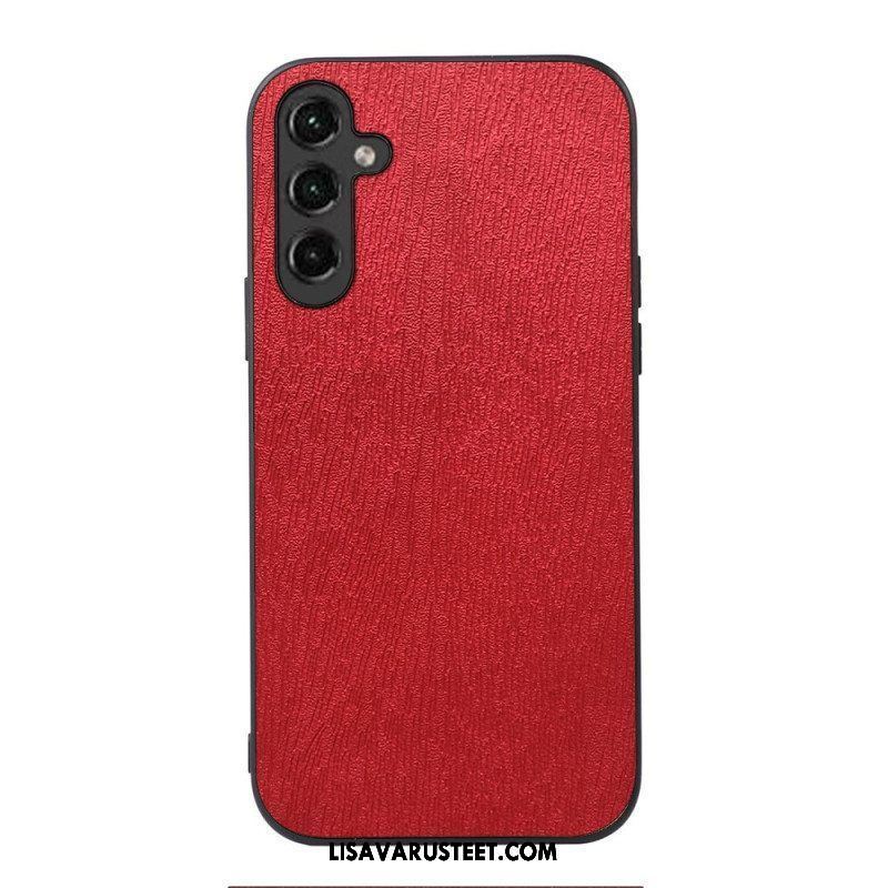 Kuori Samsung Galaxy A14 / A14 5G Faux Leather Wood Effect