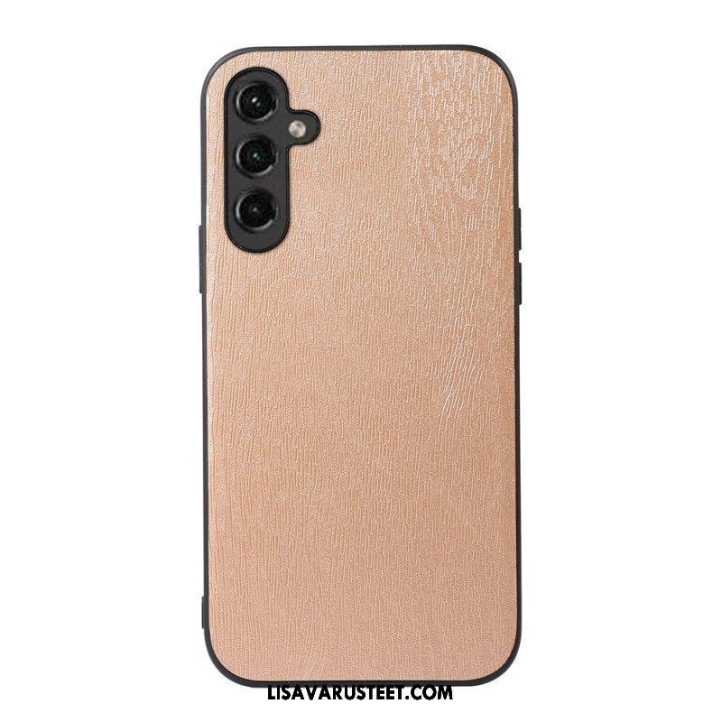 Kuori Samsung Galaxy A14 / A14 5G Faux Leather Wood Effect