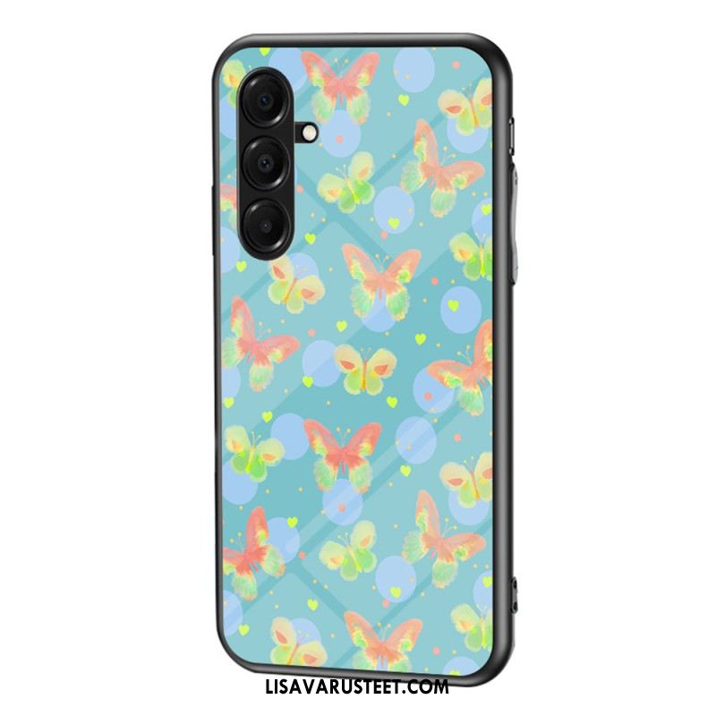 Kuori Samsung Galaxy A17 4g / 5g Karkaistusta Lasista Valmistetut Perhoset