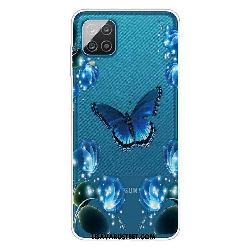 Kuori Samsung Galaxy M12 / A12 Butterfly Luxury