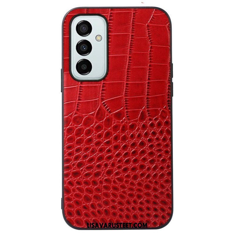 Kuori Samsung Galaxy M23 5G Aito Crocodile Texture -nahka