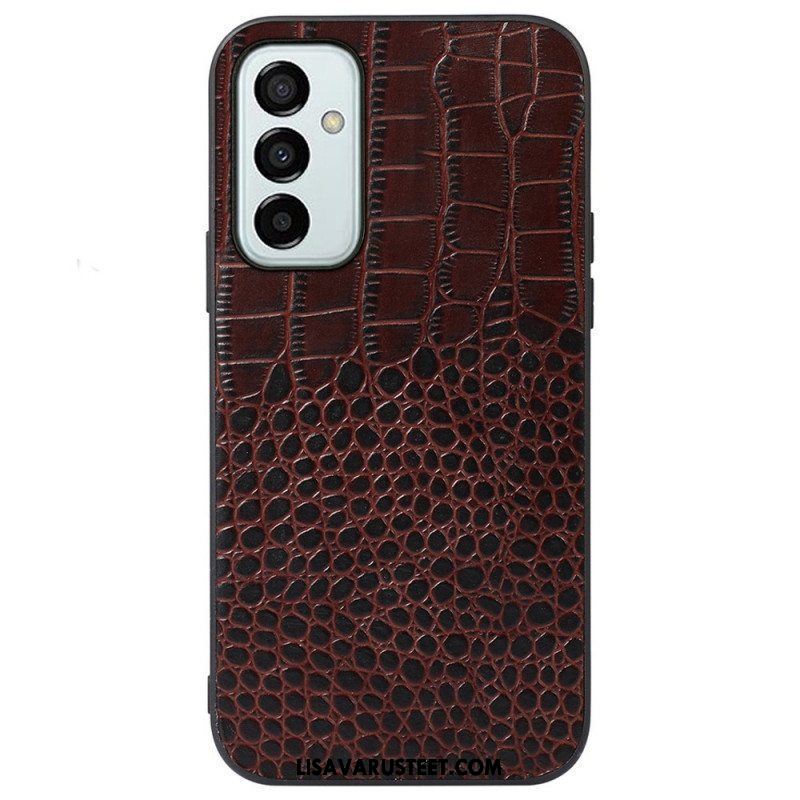 Kuori Samsung Galaxy M23 5G Aito Crocodile Texture -nahka