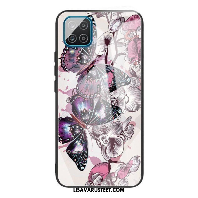 Kuori Samsung Galaxy M32 Butterflies Variation Karkaistu Lasi