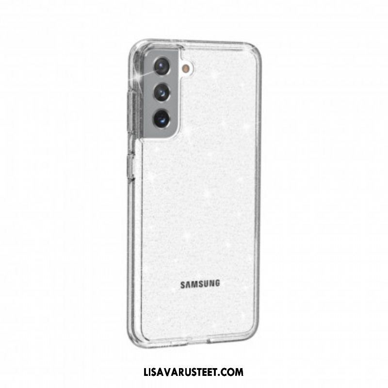 Kuori Samsung Galaxy S21 5G Läpinäkyvät Paljetit