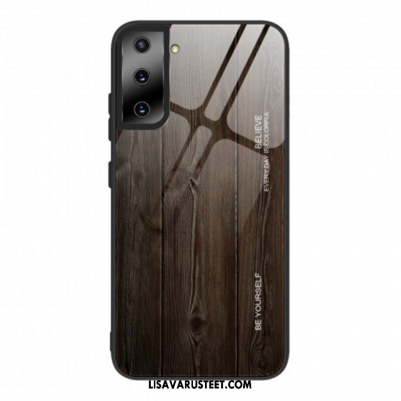 Kuori Samsung Galaxy S21 5G Wood Design Karkaistu Lasi