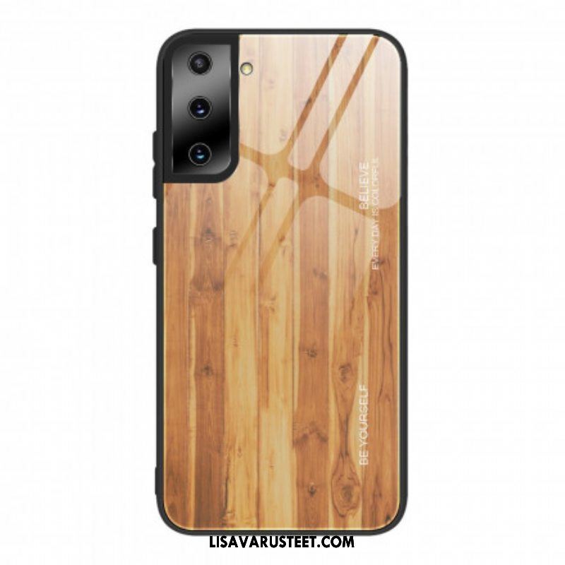 Kuori Samsung Galaxy S21 5G Wood Design Karkaistu Lasi