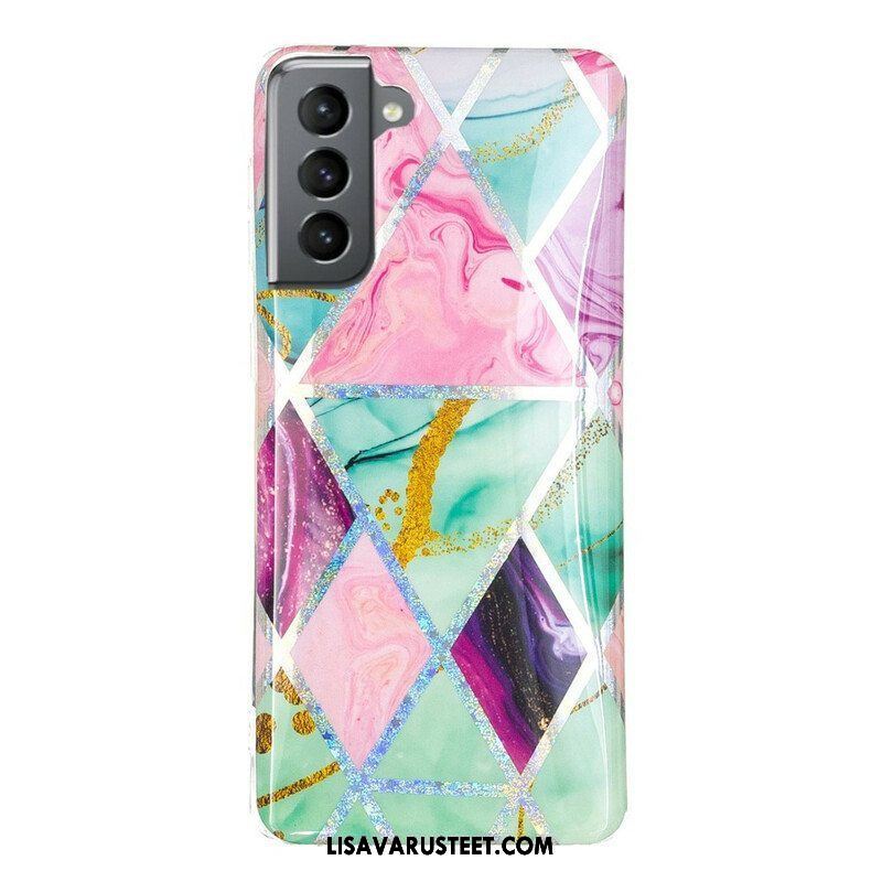 Kuori Samsung Galaxy S21 FE Glitter Design Marble