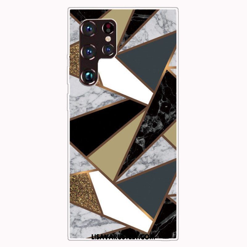 Kuori Samsung Galaxy S22 Ultra 5G Geometrinen Marmori