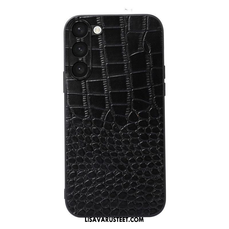 Kuori Samsung Galaxy S23 Plus 5G Aitoa Krokotiilityylistä Nahkaa