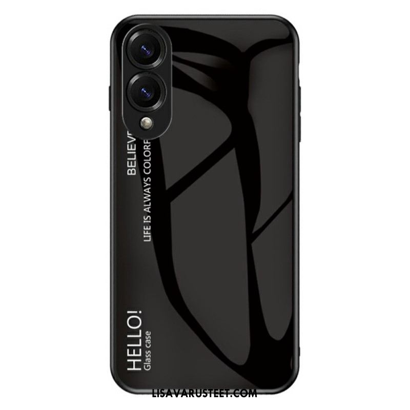 Kuori Samsung Galaxy S25 5g Edge Karkaistusta Lasista Valmistettu Hello