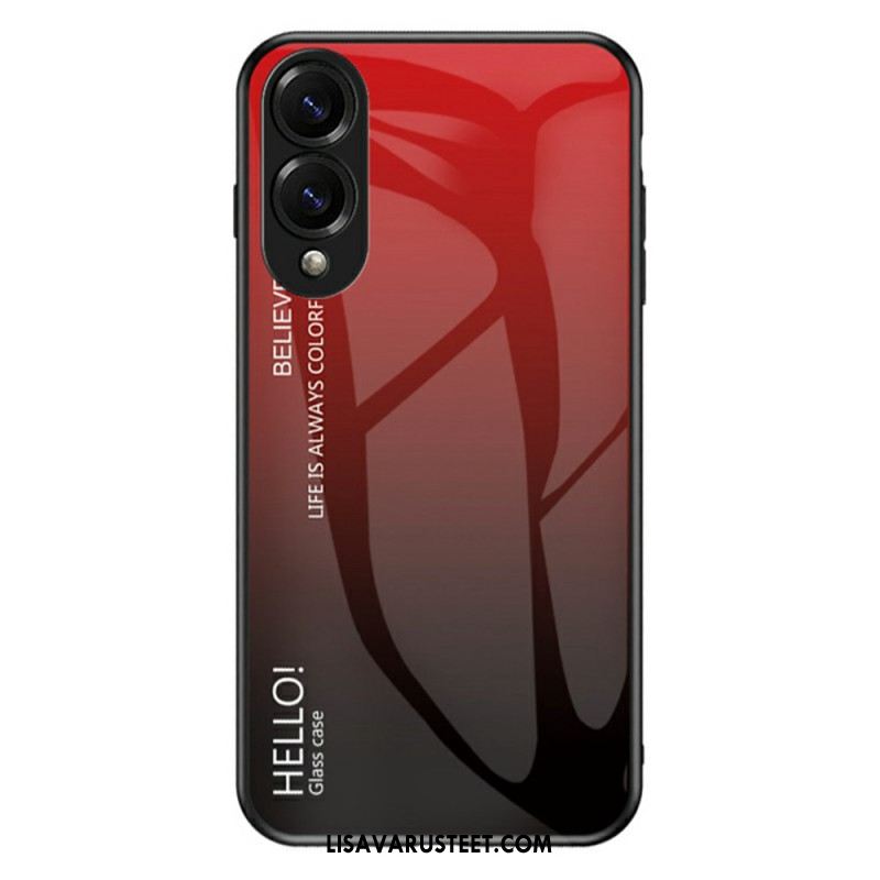 Kuori Samsung Galaxy S25 5g Edge Karkaistusta Lasista Valmistettu Hello