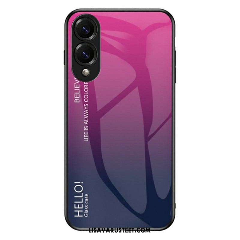 Kuori Samsung Galaxy S25 5g Edge Karkaistusta Lasista Valmistettu Hello