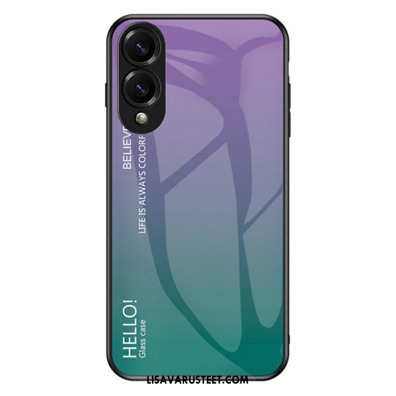 Kuori Samsung Galaxy S25 5g Edge Karkaistusta Lasista Valmistettu Hello