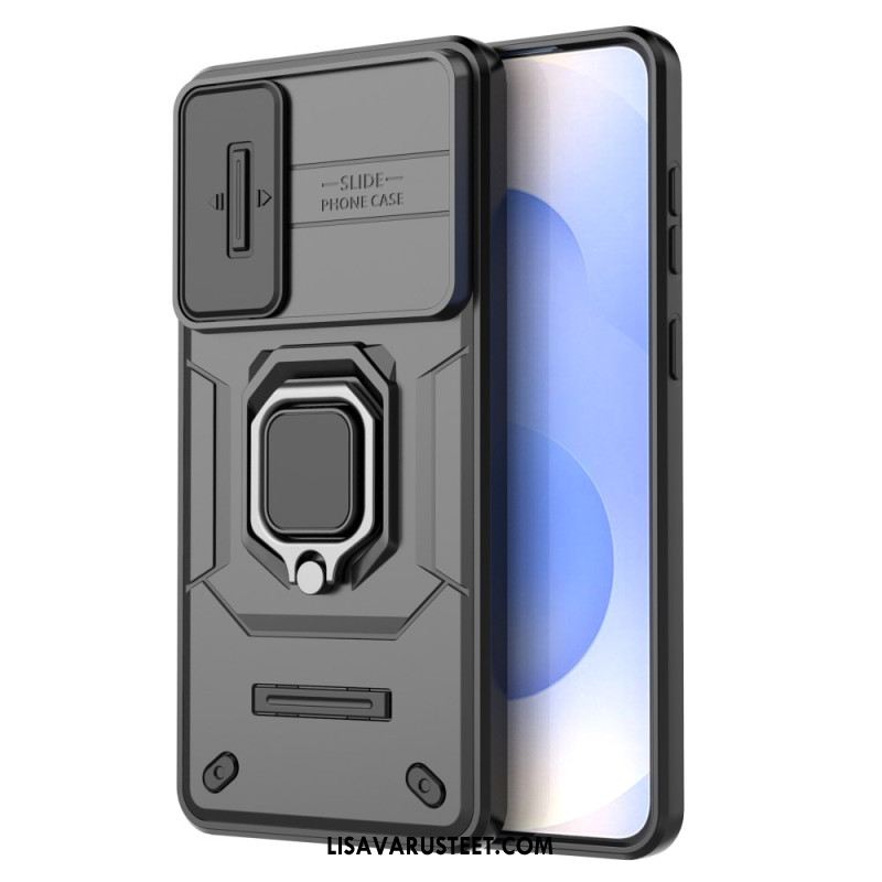 Kuori Samsung Galaxy S25 5g Edge Kestävä Sormus Linssinsuojalla