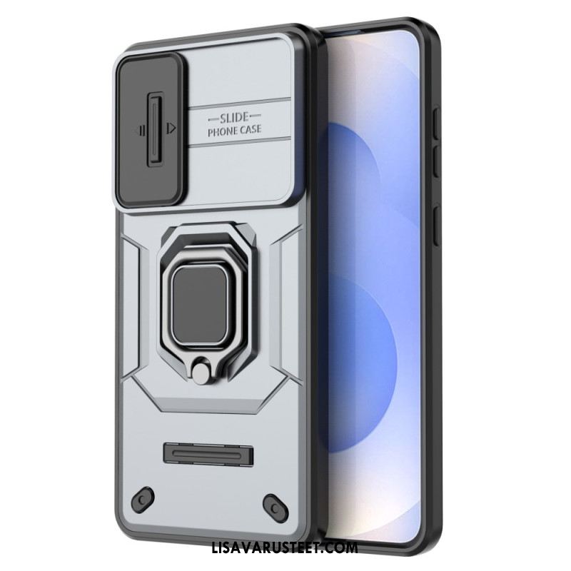 Kuori Samsung Galaxy S25 5g Edge Kestävä Sormus Linssinsuojalla