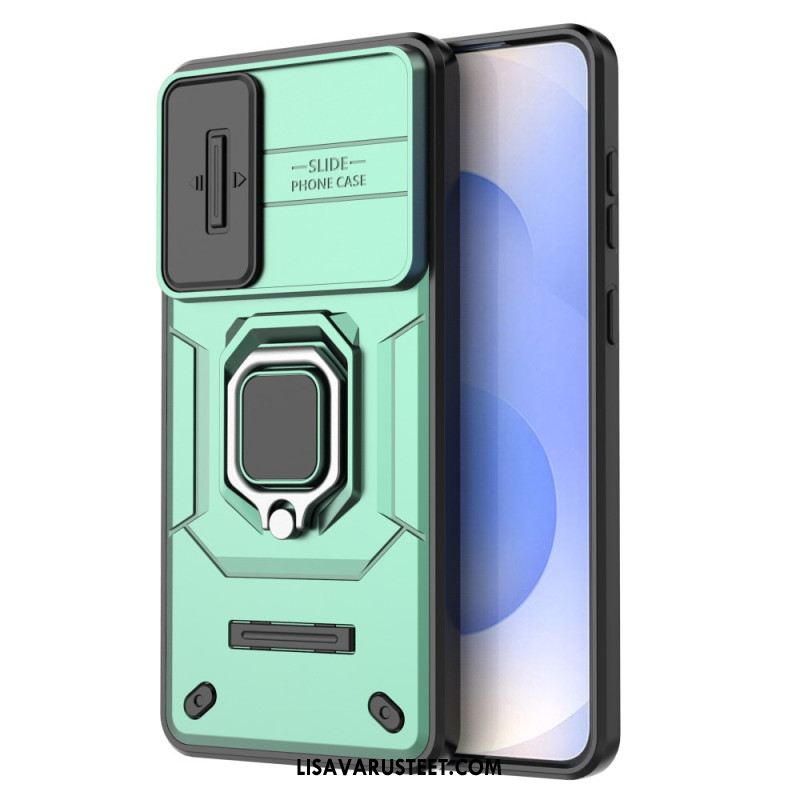 Kuori Samsung Galaxy S25 5g Edge Kestävä Sormus Linssinsuojalla