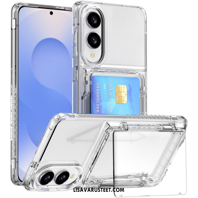 Kuori Samsung Galaxy S25 5g Edge Kirkas Ja Korttikotelo