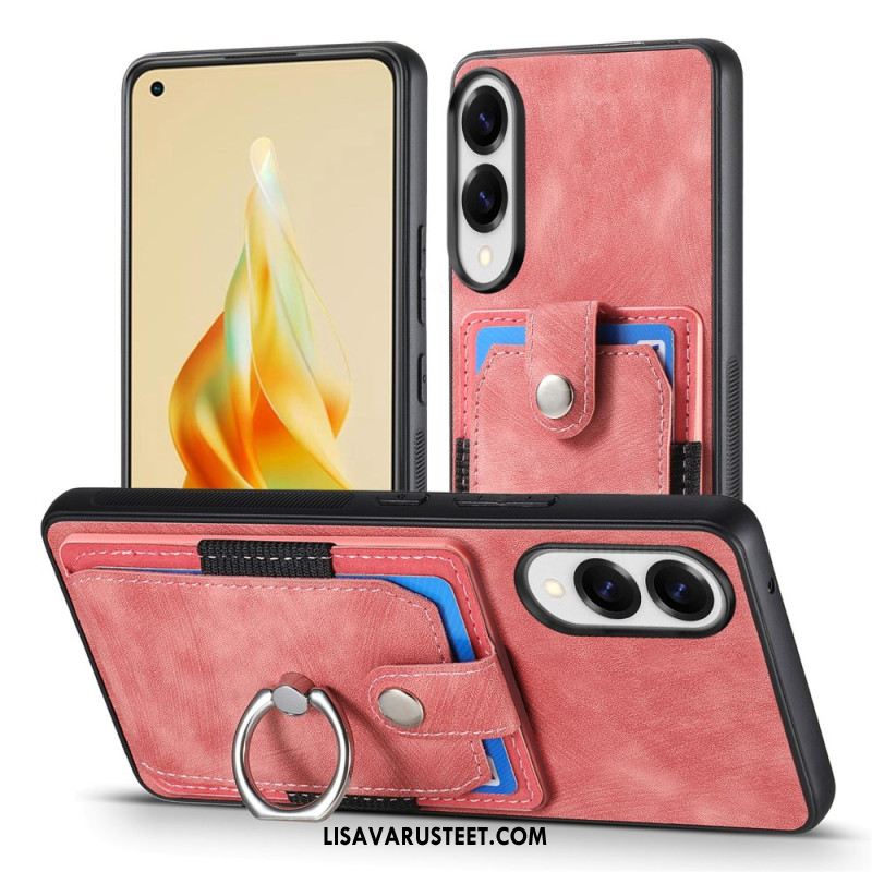 Kuori Samsung Galaxy S25 5g Edge Korttikotelo Ja Sormuskotelo