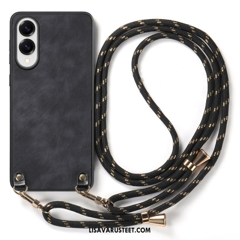 Kuori Samsung Galaxy S25 5g Edge Nahkajäljitelmäinen Johto Vintage-tyylinen Suojakuori