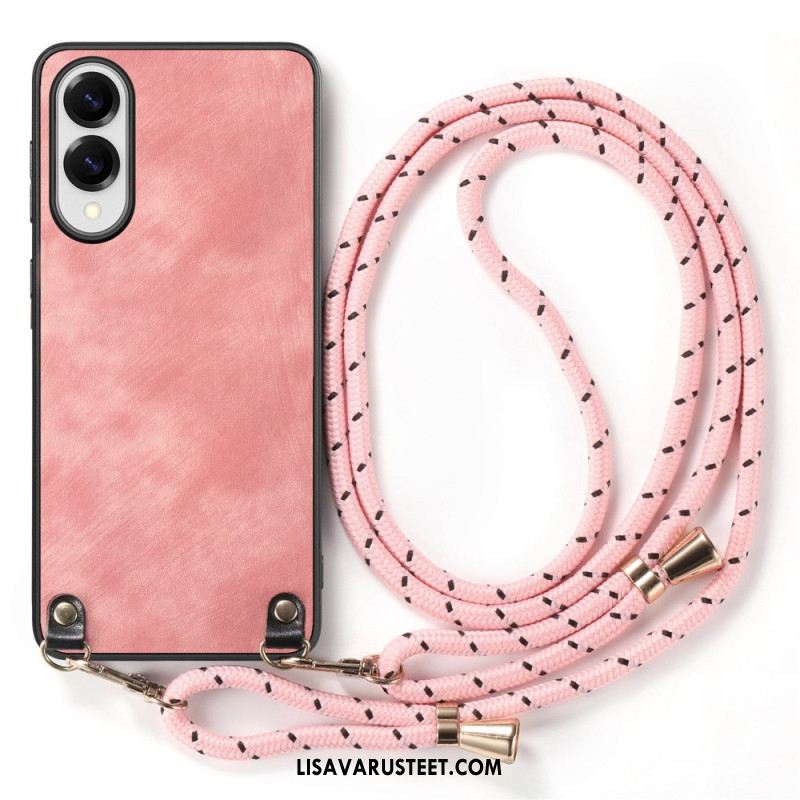 Kuori Samsung Galaxy S25 5g Edge Nahkajäljitelmäinen Johto Vintage-tyylinen Suojakuori