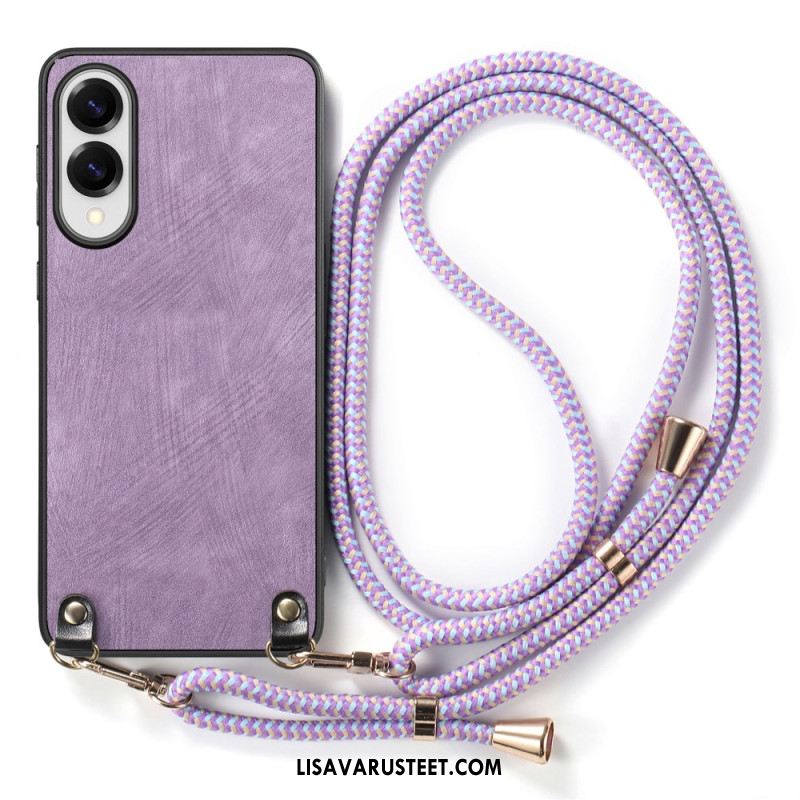 Kuori Samsung Galaxy S25 5g Edge Nahkajäljitelmäinen Johto Vintage-tyylinen Suojakuori