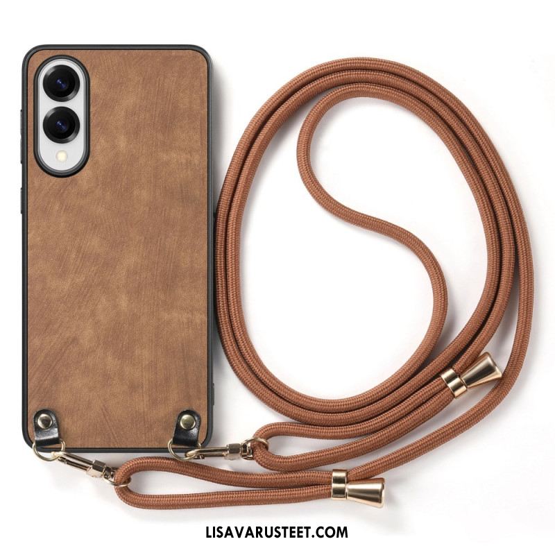 Kuori Samsung Galaxy S25 5g Edge Nahkajäljitelmäinen Johto Vintage-tyylinen Suojakuori