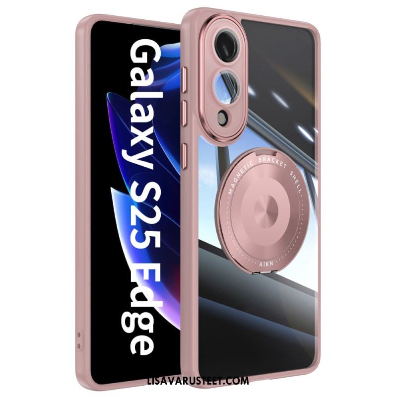 Kuori Samsung Galaxy S25 5g Edge Pyörivä Kiinnitys Ja Linssinsuojus