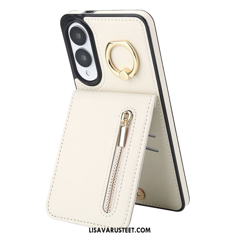 Kuori Samsung Galaxy S25 5g Edge Vetoketjullinen Lompakko Ja Rfid-teknologia