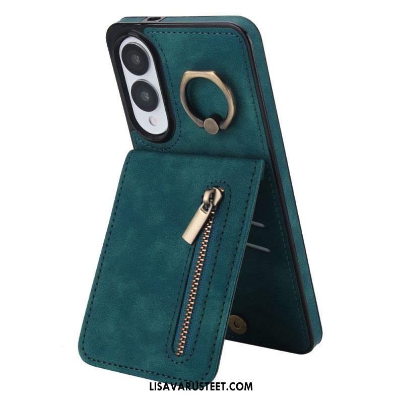 Kuori Samsung Galaxy S25 5g Edge Vetoketjullinen Lompakko Ja Rfid-teknologia