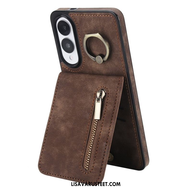 Kuori Samsung Galaxy S25 5g Edge Vetoketjullinen Lompakko Ja Rfid-teknologia