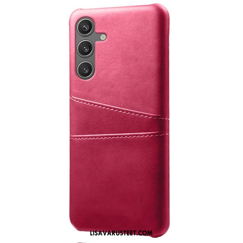 Kuori Samsung Galaxy S25 5g Nahkakuvioinen Korttikotelo