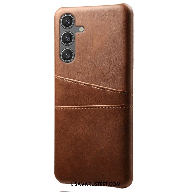 Kuori Samsung Galaxy S25 5g Nahkakuvioinen Korttikotelo