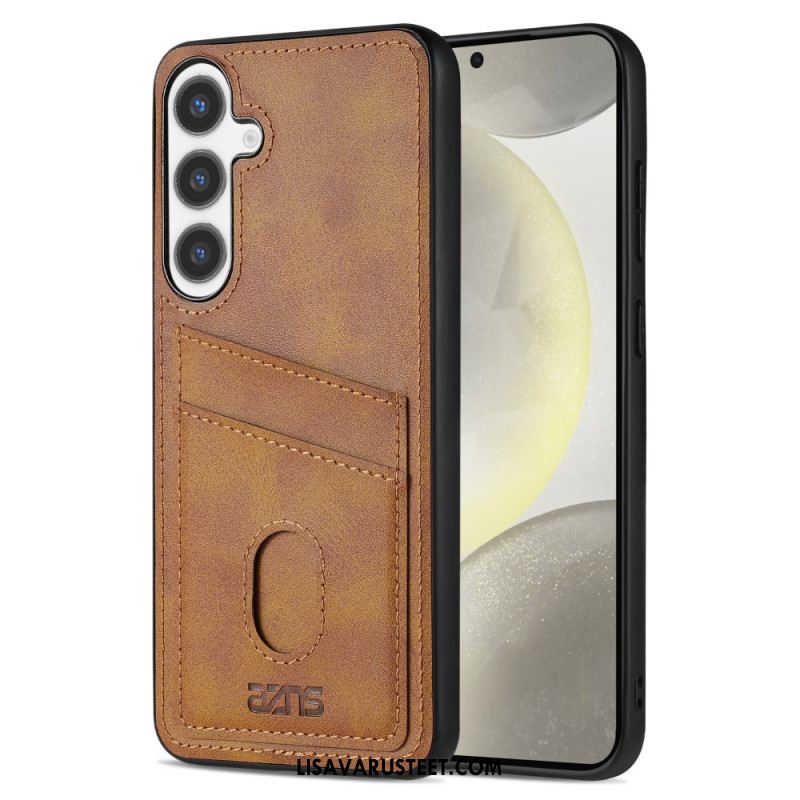 Kuori Samsung Galaxy S25 5g Teksturoitu Nahkainen Korttikotelo