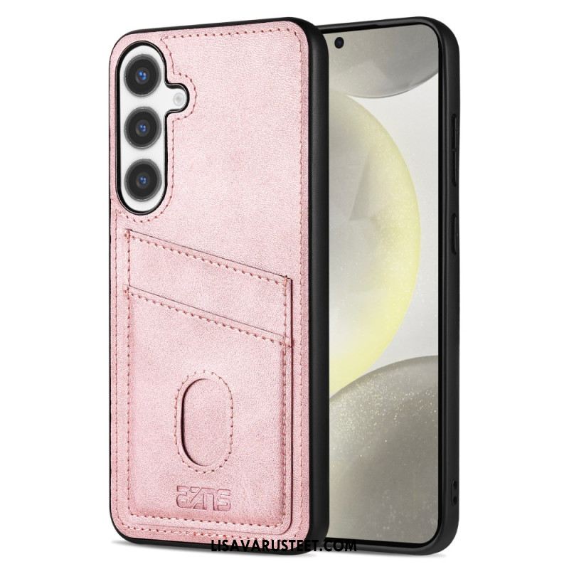 Kuori Samsung Galaxy S25 5g Teksturoitu Nahkainen Korttikotelo