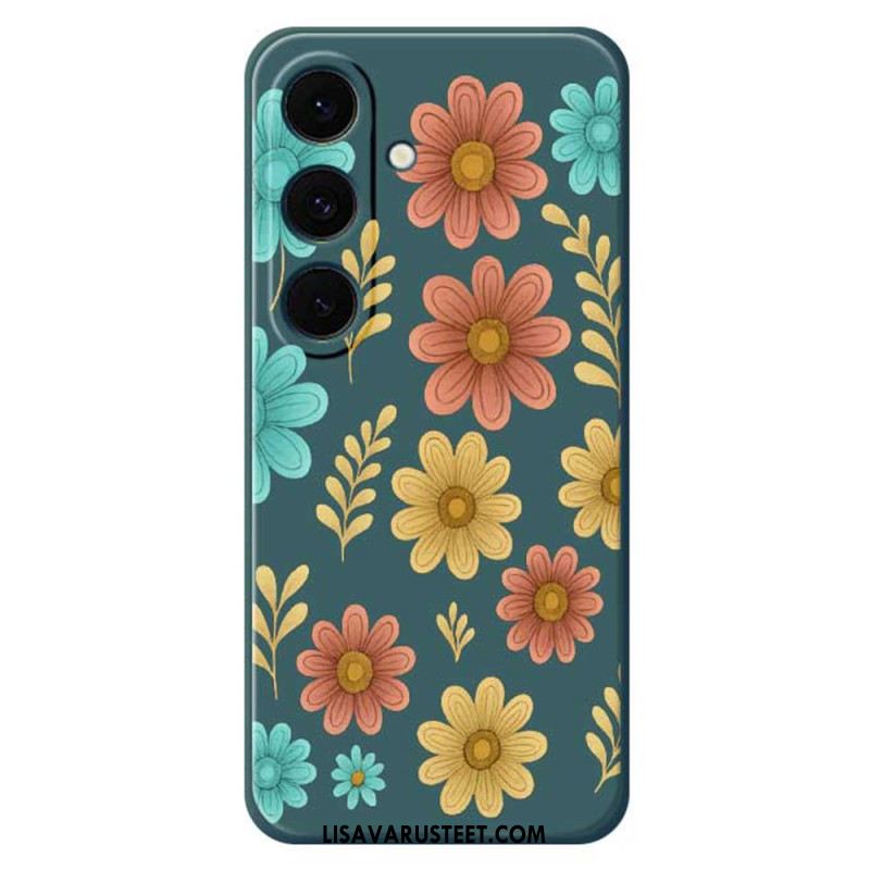 Kuori Samsung Galaxy S25 Fe Kukkasilikoni Suojakuori