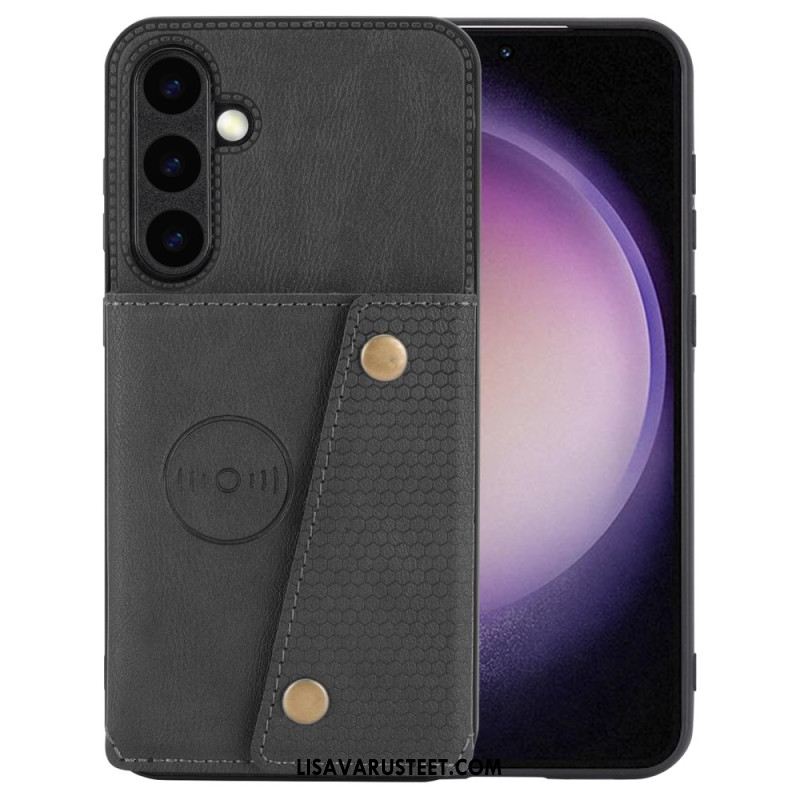 Kuori Samsung Galaxy S25 Plus 5g Keinonahkainen Korttikotelo Suojakuori