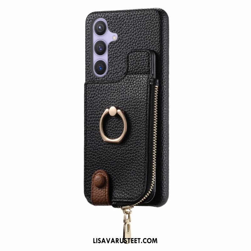 Kuori Samsung Galaxy S25 Plus 5g Lompakko Magneettisella Jalustalla Suojakuori