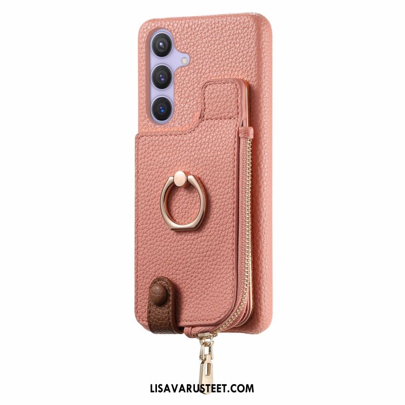 Kuori Samsung Galaxy S25 Plus 5g Lompakko Magneettisella Jalustalla Suojakuori