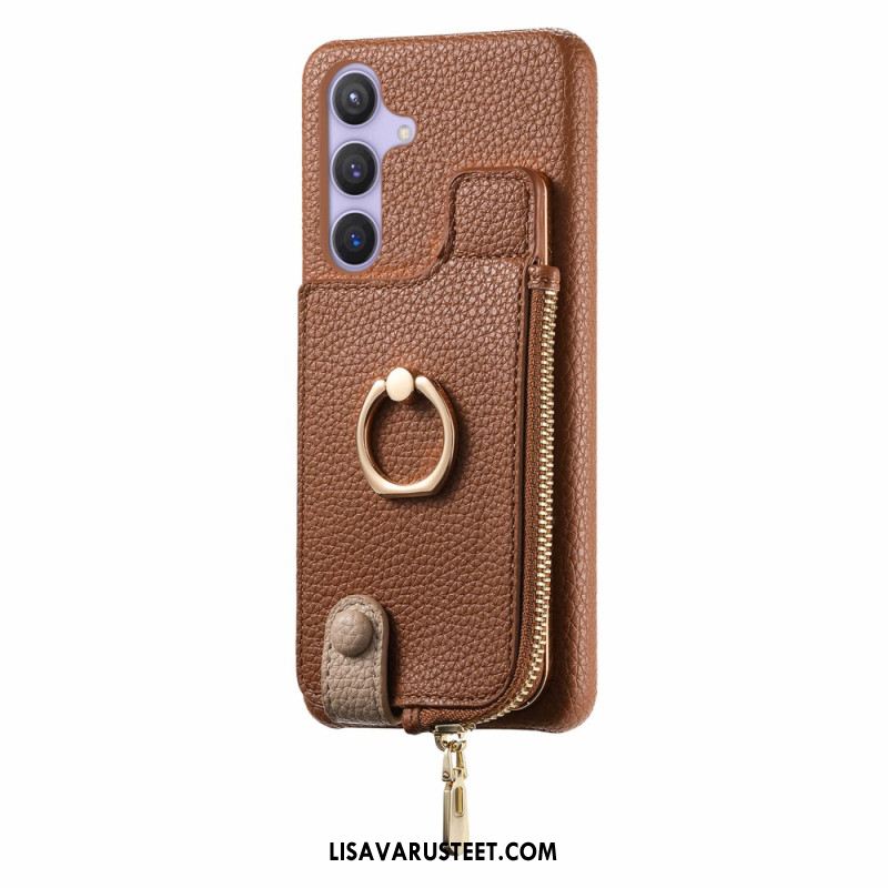 Kuori Samsung Galaxy S25 Plus 5g Lompakko Magneettisella Jalustalla Suojakuori