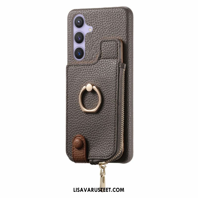 Kuori Samsung Galaxy S25 Plus 5g Lompakko Magneettisella Jalustalla Suojakuori