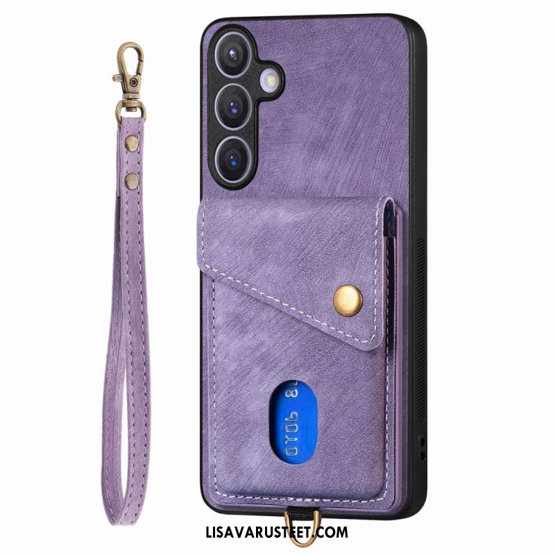 Kuori Samsung Galaxy S25 Plus 5g Monitoiminen Mokkanahka Vaikutus