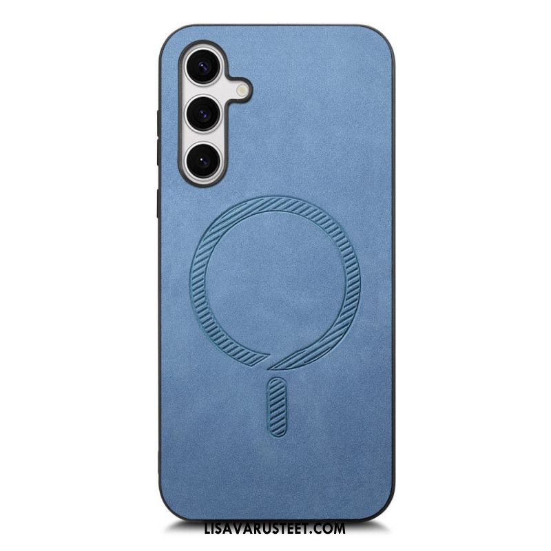 Kuori Samsung Galaxy S25 Plus 5g Nahkaefekti Yhteensopiva Magsafe Suojakuori