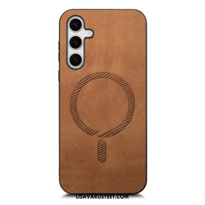 Kuori Samsung Galaxy S25 Plus 5g Nahkaefekti Yhteensopiva Magsafe Suojakuori