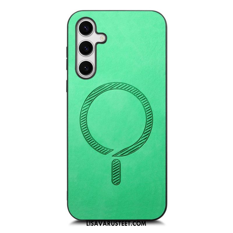 Kuori Samsung Galaxy S25 Plus 5g Nahkaefekti Yhteensopiva Magsafe Suojakuori