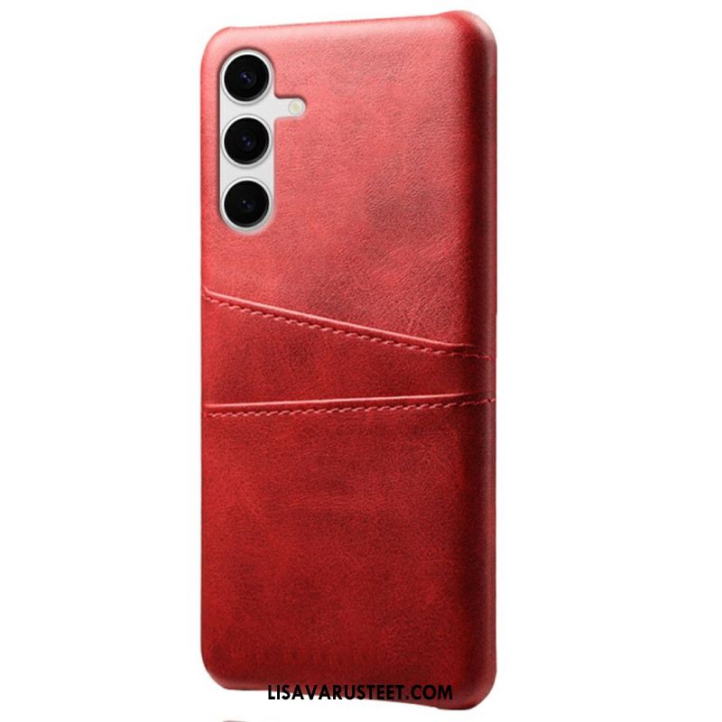 Kuori Samsung Galaxy S25 Plus 5g Nahkakuvioinen Korttiteline